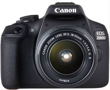 Canon DSLR Camera Bundle EOS 2000D 24MP - Black
