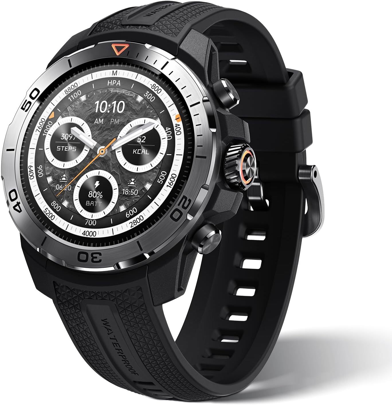 Mibro GS Explorer GPS Smart watch for men and women 1500nit AMOLED Fitness SmartWatch Bluetooth Sleeping Monitor Trajectory Tracker 10ATM Waterproof for ios and Android,60 Days Extra-Long Battery