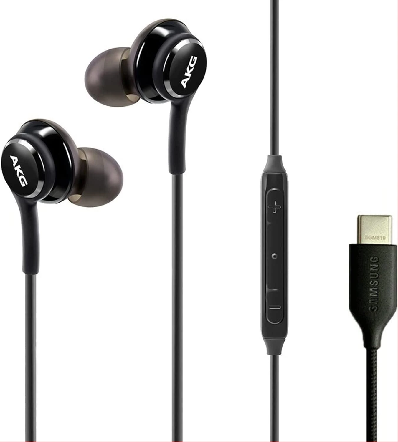 SAMSUNG AKG Earbuds Original USB Type C in-Ear Earbud Headphones with Remote & Mic for Galaxy A53 5G, S22, S21 FE, S20 Ultra, Note 10, Note 10+, S10 Plus - Braided