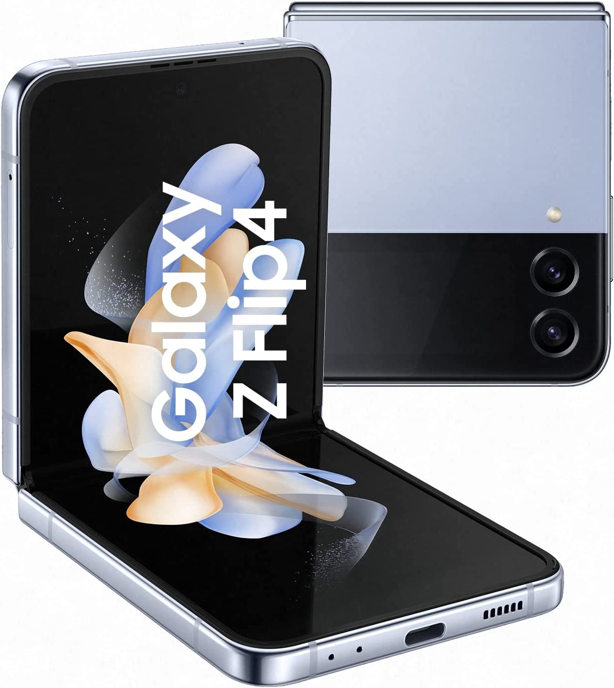 Samsung Galaxy Z Flip4 5G 6.7" 8GB RAM 128GB ROM 12MP 3700mAh; Folding Android Smartphone - Blue