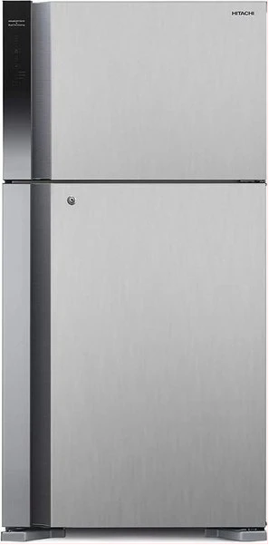 Hitachi 770 - Litres Double door Refrigerator Inverter Compressor RV860PUN1KBSL - Brilliant Silver