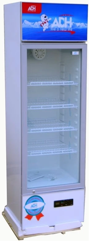 ADH 365-Litre Single Display Cooler SC365; Vertical Display Chiller, Single Door Display Beverage Showcase Refrigerator - White