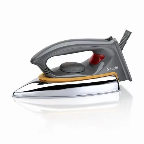 Saachi Non Stick Heavy Weight Dry Flat Iron NL-1R-158 - Silver,Grey (1YR WRTY)