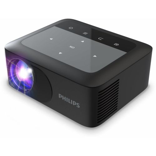 NeoPix 110 True Full HD Projector With Android TV Dongle, Chromecast Built-in, HDMI NPX110/INT- Black