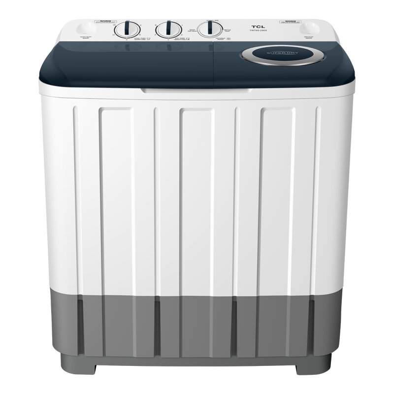 TCL 11kg Twin Tub Washing Machine, Semi-automatic Washing Machine F210TT (Wash & Dry) – White (2YR WRTY)