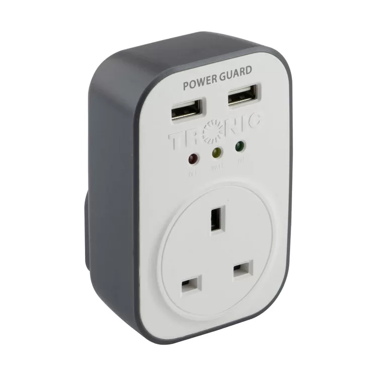 Tronic Power Guard with 2 USB Ports 13Amps
