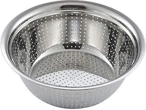 30Cm Rice,Vegetable Washing Strainer/Colander- Silver