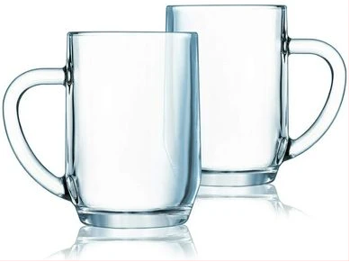 Luminarc 6 Pcs Of Glass Coffee Tea Cups Mugs -Colorless