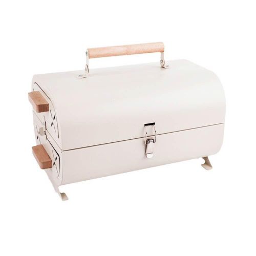 Smokey Supernal Portable Tabletop Charcoal Grill, Barbeque Grill for Outdoor Cooking Camping, Picnics, Backyard, Balcony Outdoor, Separated Large BBQ Space Two-sided net Trays
