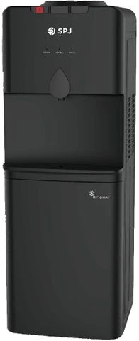 SPJ Hot & Cold 3-Tap Water Dispenser With A Refrigerator - Black