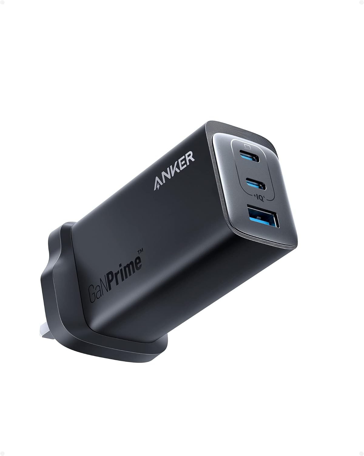 Anker USB C Charger, 737Anker Charger (GaNPrime 120W), Compact 3-Port Foldable Wall Charger for MacBook Pro/Air, iPad Pro, Galaxy , Dell XPS 13, Note 20/10+, iPhone , Pixel and More