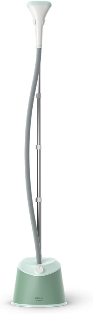 Philips Garment Steamer 1000 Series - 1600W, 1.8L Detachable Tank, 2 Steam Setting, 32 g/min, Compact Design, Desert Green - STE1010/76