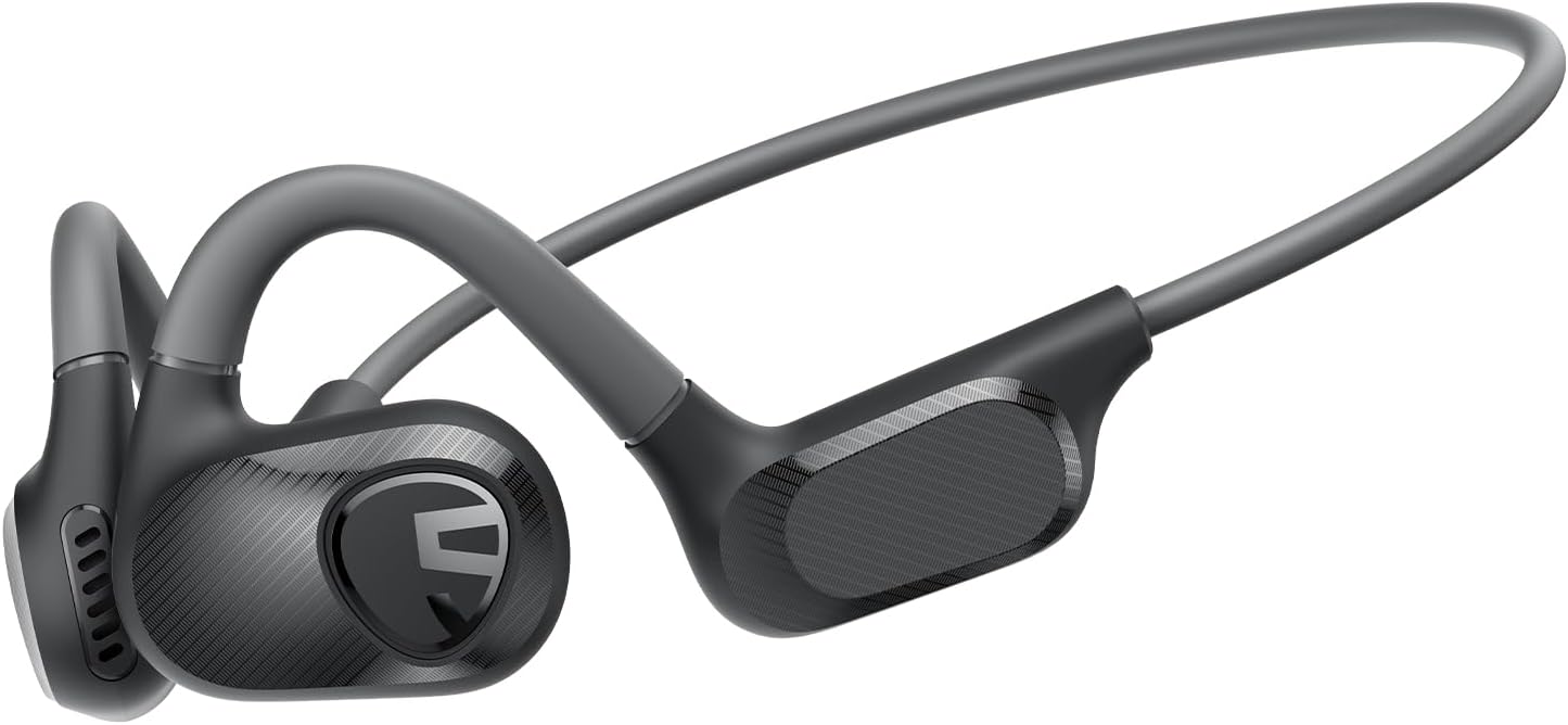 SoundPEATS Runfree Lite2 Open-Ear Headphones Bluetooth, Air Conduction Wireless Earphones, 16.2mm Driver Enhanced Bass, 2-Mic Clear Calls, Comfort Fit, Bluetooth 5.3 Headphones, for Sports & Work, APP