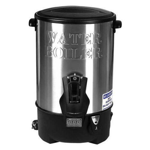 20 Litre Commercial Hot Water Boiler Tea Urn Warmer- Black -Silver
