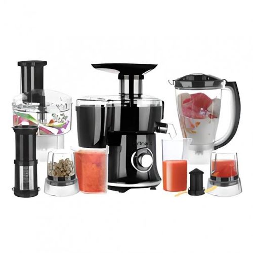 Hoffmans 10 In 1 Juicer Blender Extractor Mincer Food Processor - Clear