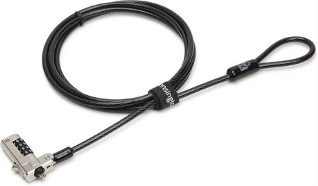 Kensington N17 Combination Laptop Lock for Wedge Shaped Slots - Black