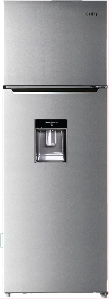 CHiQ 451-Litres Fridge CR451SD; Top Mount Freezer, Double Door Frost Free Refrigerator With Water Dispenser - Silver (3YRs WRTY)