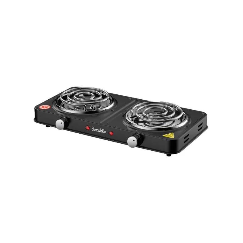 Decakila 240V, 2 burner, Portable Hot Plate, KECC002B