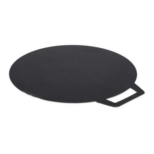 50CM Commercial Aluminium Cast Iron Non-Stick Flat Tawa Marble Coating Pan Baking Stone Cooking Griddle Suitable For Pizza Crepe Chapatti Pancakes Roti Dosa Budare Flat Grill With Single Handle