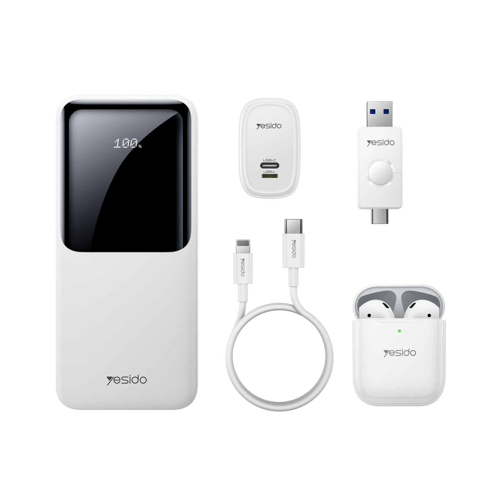 Yesido 5-In-1 Charger Combination Gift Pack