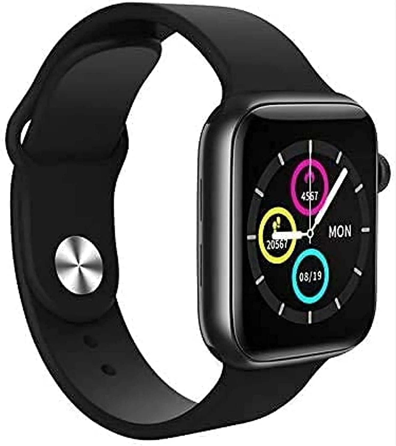T500 Bluetooth Waterproof Plus and Smart Watch for iPhone iOS Android Phone (Black)