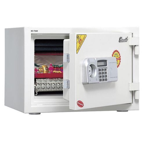 Two Hour Rated Stee Water Andl Fire Safe with Electronic Lock, 14 x 16.5 x 11.75 Inches, 0.53 Cubic Capacity Fire Proof Electronic Home And Office Security Safe- White