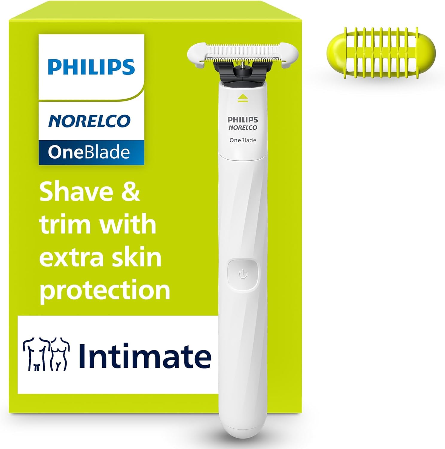 Philips Norelco OneBlade Unisex Intimate Pubic & Personal Body Groomer & Trimmer