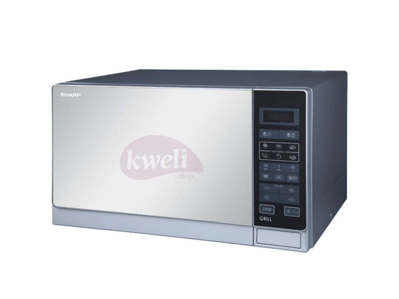 Buy new Sharp 20-liter Microwave, Digital Microwave - 6 Auto Cooking Menu, 11 Power levels, 800 watts R-20MR(S) in Uganda - - Free Delivery > Long warranty > Lifetime After-sales Support