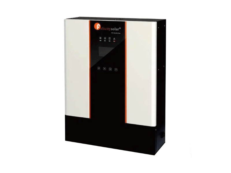 Buy new Felicity 5kVA/4kW 48V Hybrid Inverter IVEM-5048; 100A MPPT Charge Controller with Solar 5,000W PV input, 90-500V PV range, and 230Vac generator/utility input in Uganda - - Free Delivery > Long