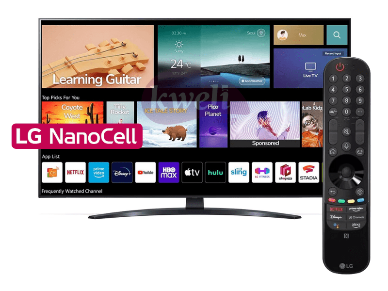Buy new LG 75 inch 4K UHD NanoCell Smart TV 75NANO796QA; Cinema Screen Design, Gaming TV, WebOS Smart AI ThinQ, Magic Remote + Mic, 266 watts in Uganda - - Free Delivery > Long warranty > Lifetime Aft