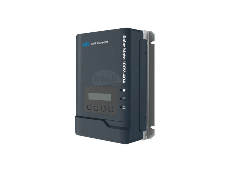 Buy New TBB SolarMate 100V 40A MPPT Solar Charge Controller SP100-40; 12V/24V/48V, Bluetooth Display, High Efficiency, 588W/1176W/2352W, 100Vpv input in Uganda & South Sudan