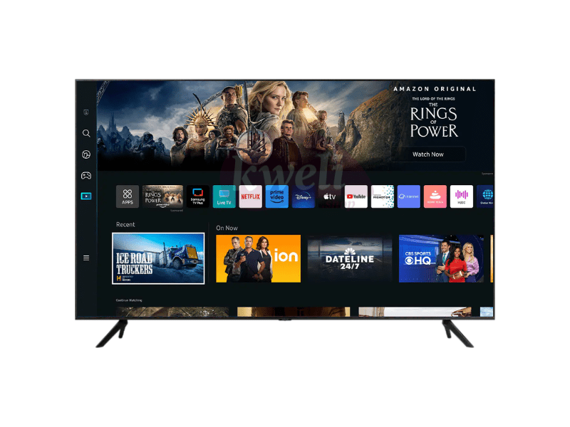 Buy new Samsung 43 inch Crystal UHD 4K Smart TV UA43CU7000 (2023); PurColor, Smart Hub, Smart Remote, Tizen™, 125 watts in Uganda - - Free Delivery > Long warranty > Lifetime After-sales Support
