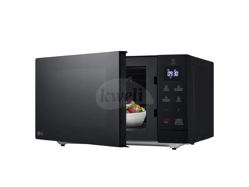 Buy new LG 30L NeoChef™ Solo Microwave MS3032JAS; 900W, EasyClean™, 5 Power Levels, White LED Lamp, Sleek Black Finish in Uganda - - Free Delivery > Long warranty > Lifetime After-sales Support