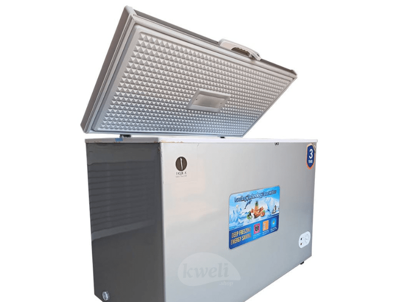 Buy new IQRA 430-litre Chest Freezer IQ-CF4308; 260L Single Door Deep Freezer, Sliding Glass Door in Uganda - - Free Delivery > Long warranty > Lifetime After-sales Support
