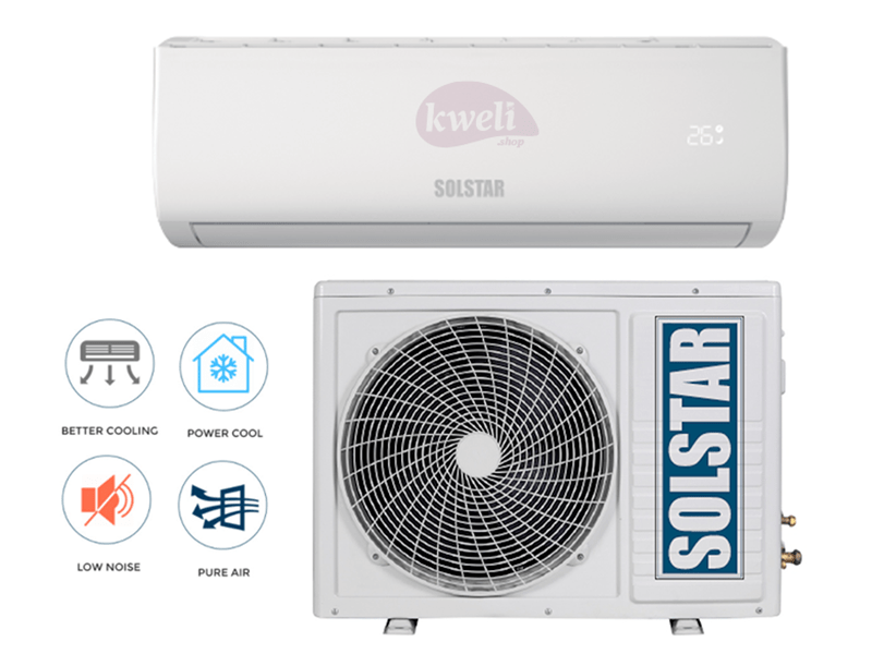 Buy new Solstar 18000 BTU Wall Split Air Conditioner, R410a - ASI/ASU 18TG-ASS; Free Copper Pipe in Uganda - - Free Delivery > Long warranty > Lifetime After-sales Support