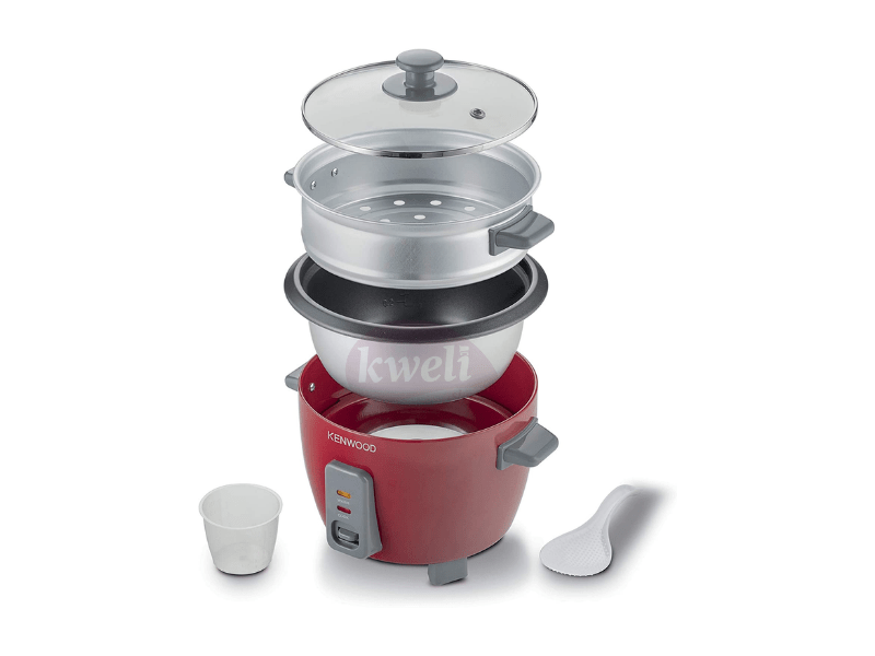 Buy new Kenwood 0.6-liter Rice Cooker with Steamer RCM30, Red, 350 watts in Uganda - - Free Delivery > Long warranty > Lifetime After-sales Support