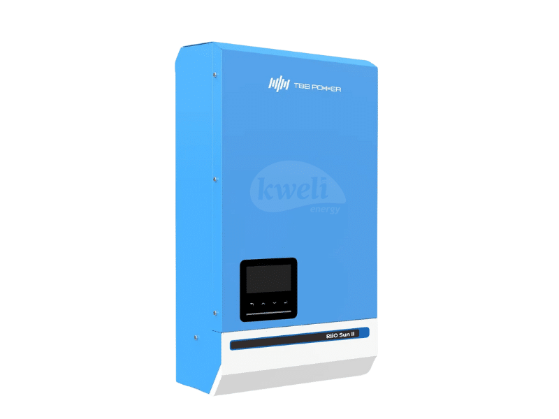 Buy new TBB RiiO Sun II 6kVA/6kW 48V All-in-One Solar Inverter; Built-in Dual MPPT Charge Controllers (8.8kWp/250Voc), Battery Charger, Pure Sine Wave Output, Transformer-Based Design in Uganda - - Fr