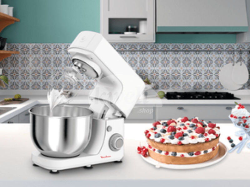Buy new Moulinex Masterchef Stand Mixer with 4.8L Bowl QA160127; Stainless Mixer Bowl, Dough Mixer, Beater, Whisk, 800-watt motor in Uganda - - Free Delivery > Long warranty > Lifetime After-sales Sup