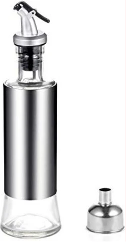 350ml Glass Vinegar Cooking Oil Dispenser Sauce Sprayer Bottle -Colourless