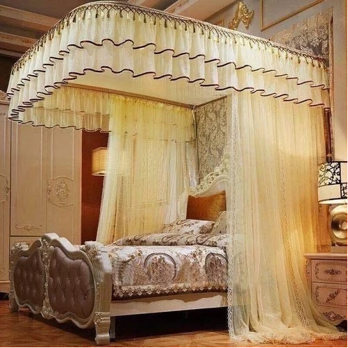 Two Stand Rail Mosquito Net - Cream