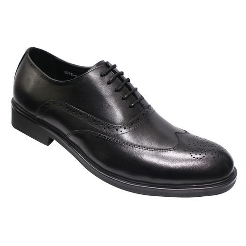 Men's Lace-up Oxford Leather Gentle Shoes - Black