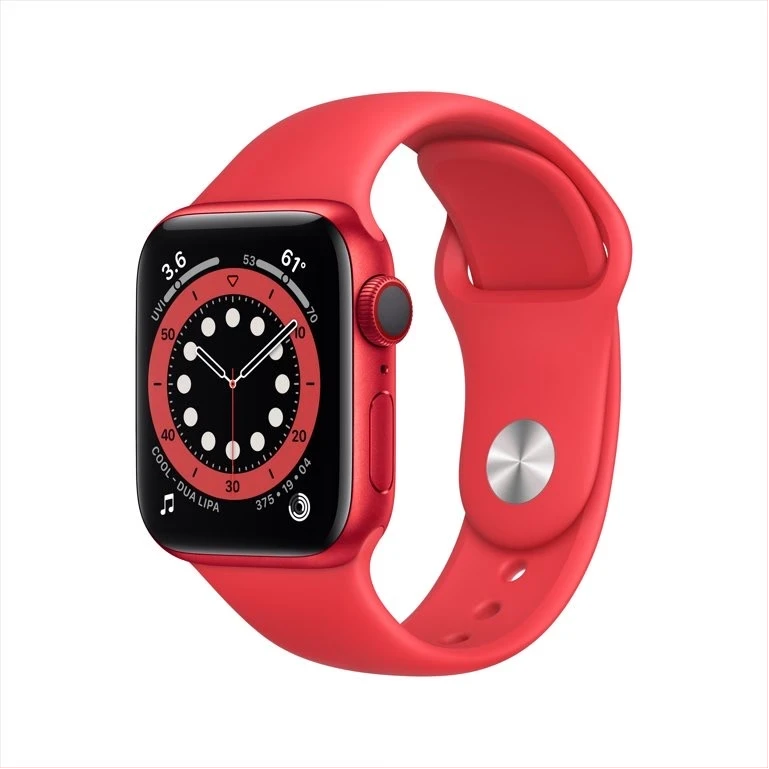Apple Watch Series 6 GPS, 44mm Blue Aluminum Case with Deep Navy Sport Band -Regular