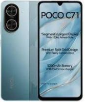 XIAOMI POCO C71 4GB RAM 128GB ROM 6.8″ Dual SIM 5200 MAh 13MP – Black