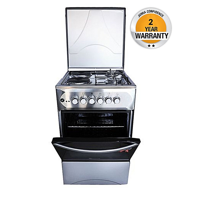 Cooker 50x55cm 2+2 Electric Oven – Stainless steel