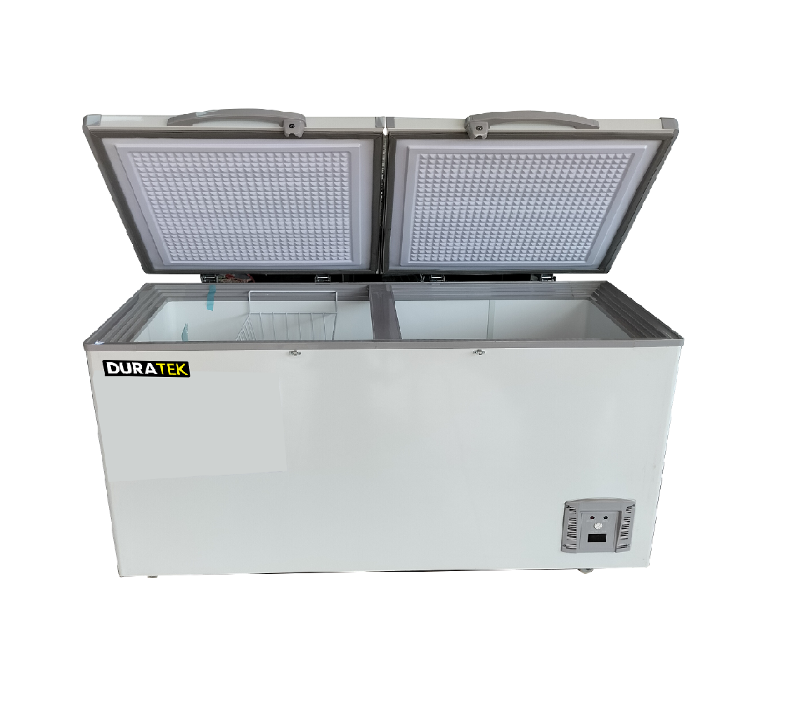 Duratek Chest Freezer I DTCHJJCF568WH2D 568Ltr Double Door  White