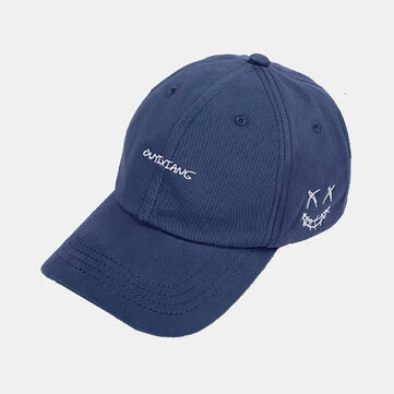 Unisex Grimasy Vyšívaný Ivový Klobouk Písmenový Vzor Pohodlný Prodyšný Baseball Klobouk