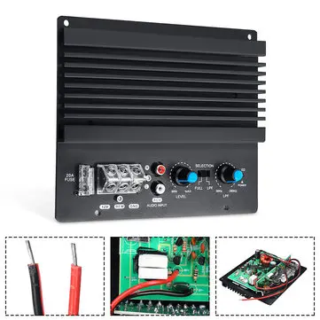 12V 600W 3D Skleněný Napájecí Auto Audio Subwoofer Zesilovač Deska Přehrávač