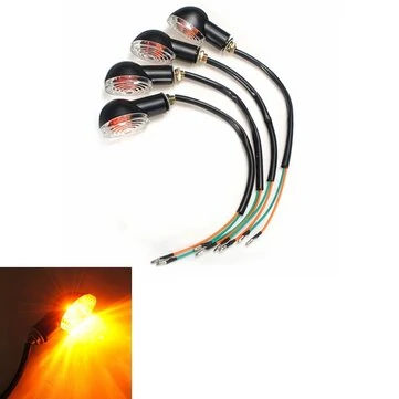 4 kusy černých blinkrů Mini Cat Eye Turn pro Honda Suzuki Ducati Kawasaki