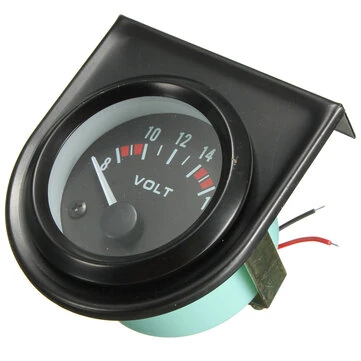 Zelené Pouzdro 2 52mm Měřič Napětí v Autě Voltmeter Univerzální Ukazatel Voltmeter Automatický Měřicí Rozsah