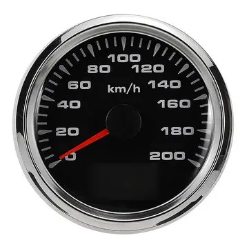 200 km/h DC9-32V 85mm GPS Speedometer Rychloměr Rychlosti Voděodolný pro Auto, Motocykl, ATV, Lod